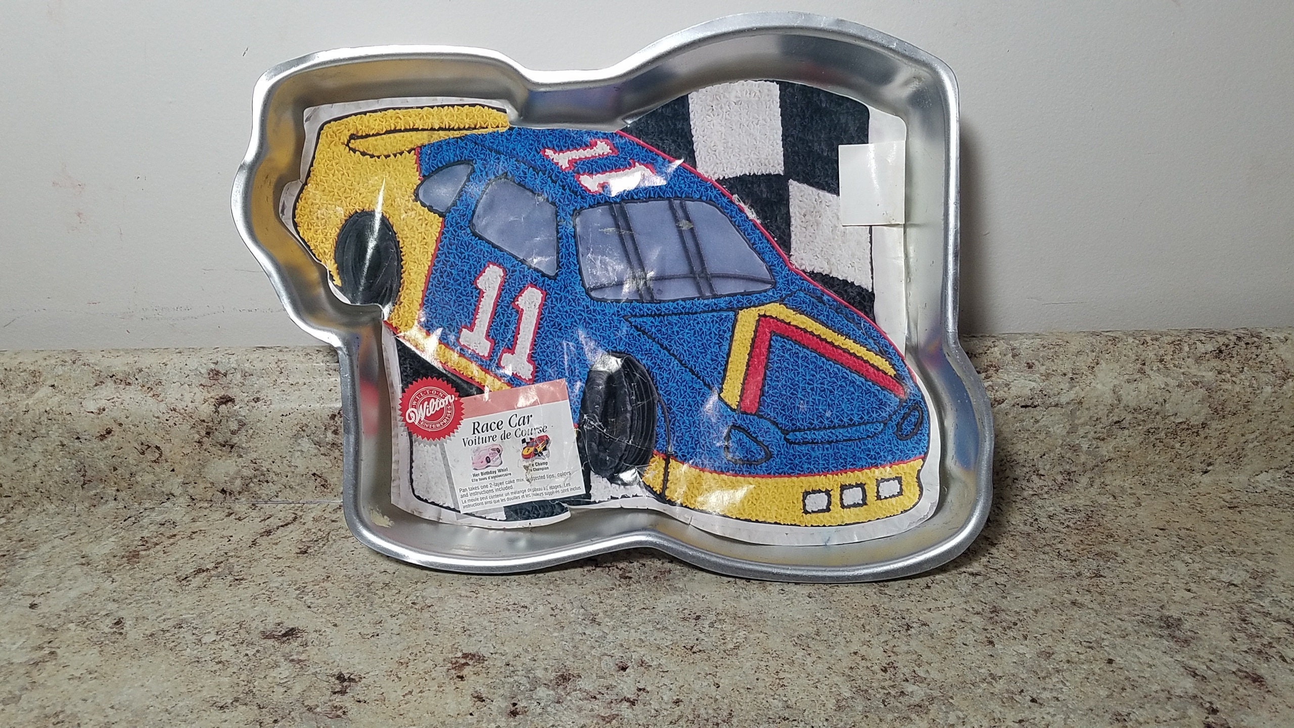 Race Car Nascar Cake Pan 1997 Wilton Aluminum 21051350 Etsy