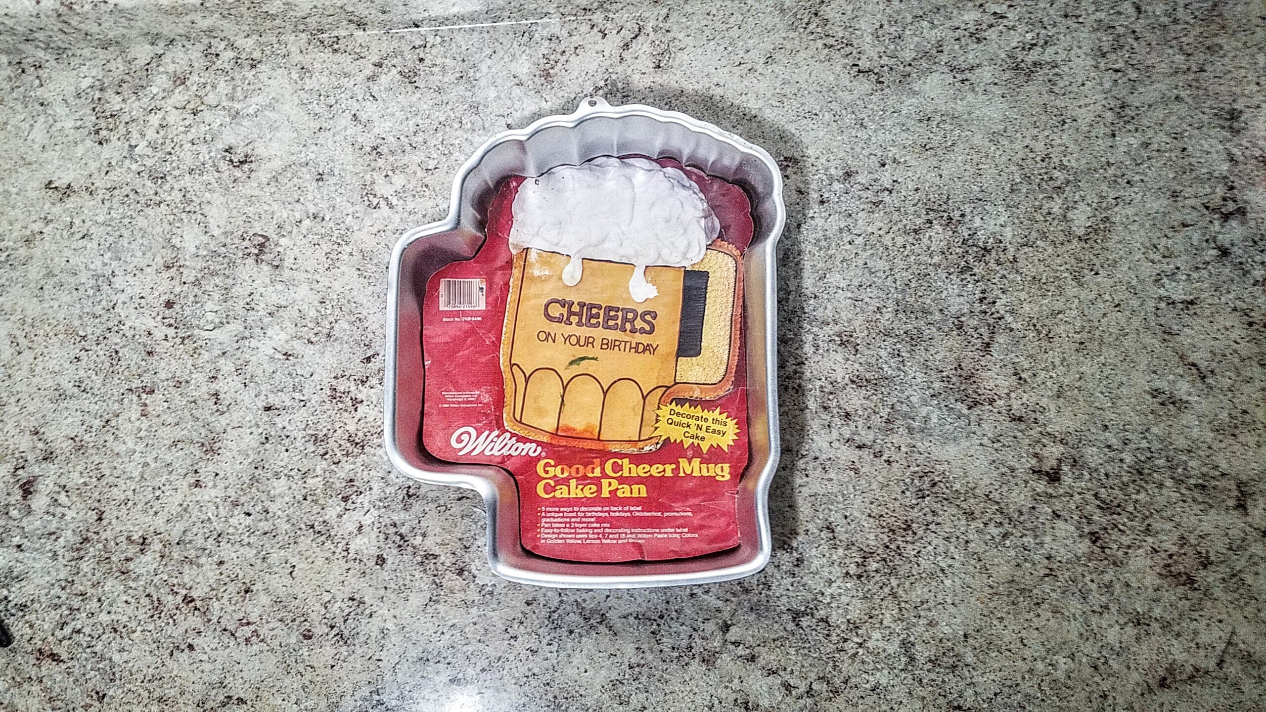 Vintage 1984 Wilton Good Cheer Mug Cake Pan Beer 21 Birthday Etsy