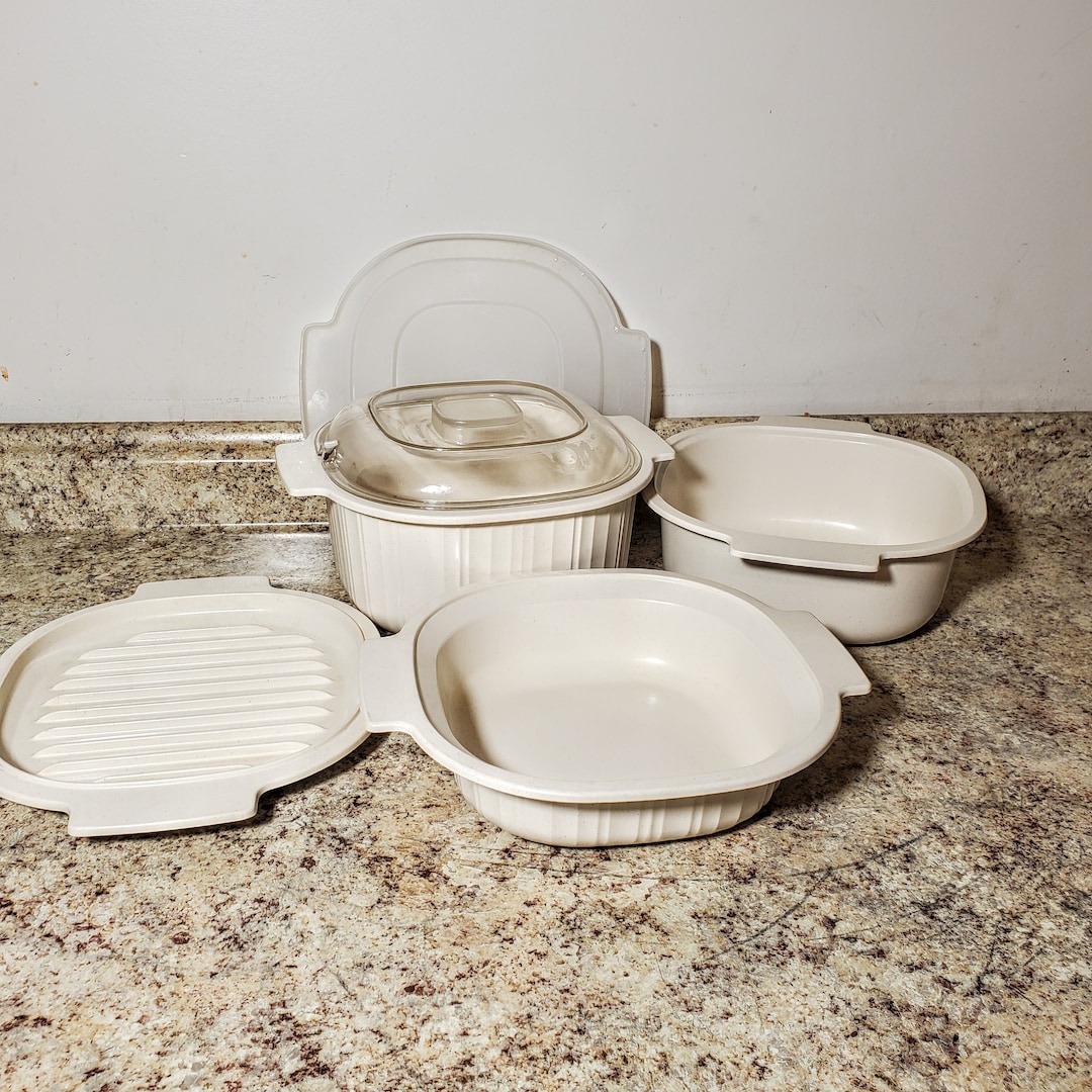 RUBBERMAID Plastic Microwave Convection Oven Cookware Set 1 Qt Etsy