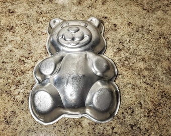 Vintage Wilton 1 2 3 TEDDY BEAR Birthday  Party  Cake Pan Mold #2105-9402