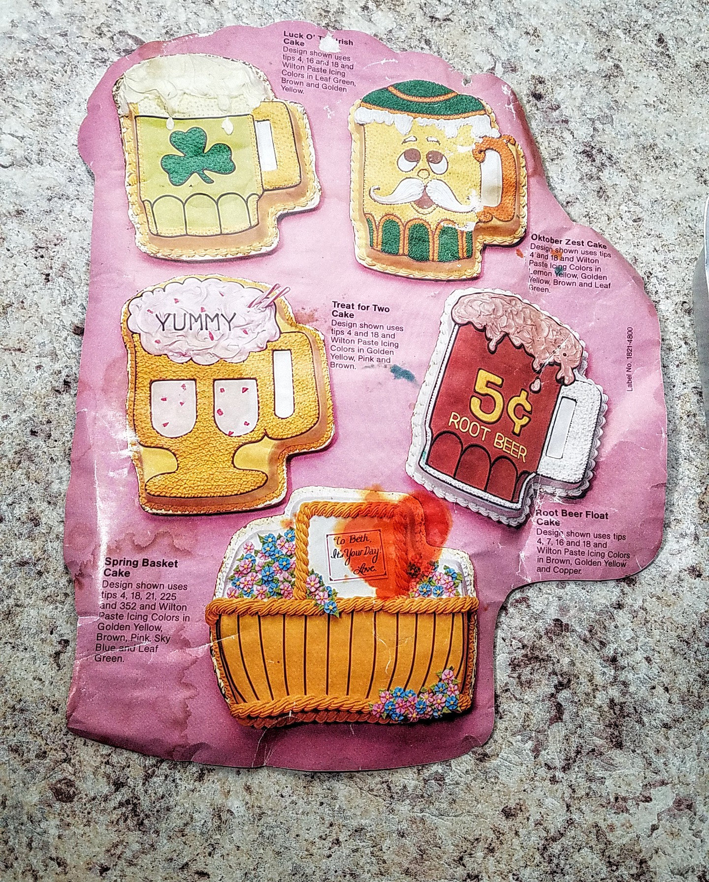 Vintage 1984 Wilton Good Cheer Mug Cake Pan Beer 21 Birthday Etsy