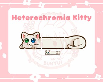 Twitch Emotes Pack Cute Kawaii Chibi White Kitty Cat /Discord Cute Kitty Kawaii Download Digital Files / Emotes for Streamers