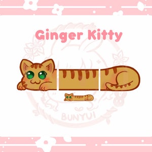Twitch Emotes Pack Cute Kawaii Chibi Ginger Tabby Kitty Cat /Discord Cute Kitty Kawaii Download Digitale Dateien / Emotes für Streamer