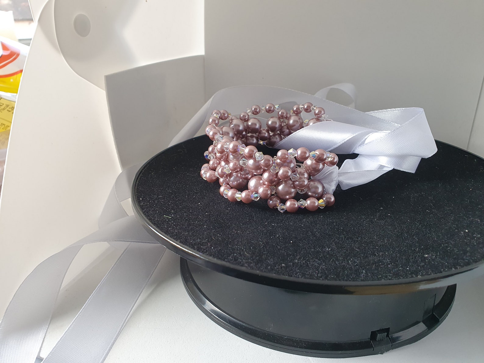 bridal headpiece for bun