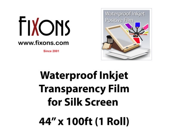 Waterproof Inkjet Screen Printing Positive Film 8.5/"x14/" 100 Sheet