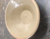 Huge salt glazed stoneware milk pan or mixing bowl
