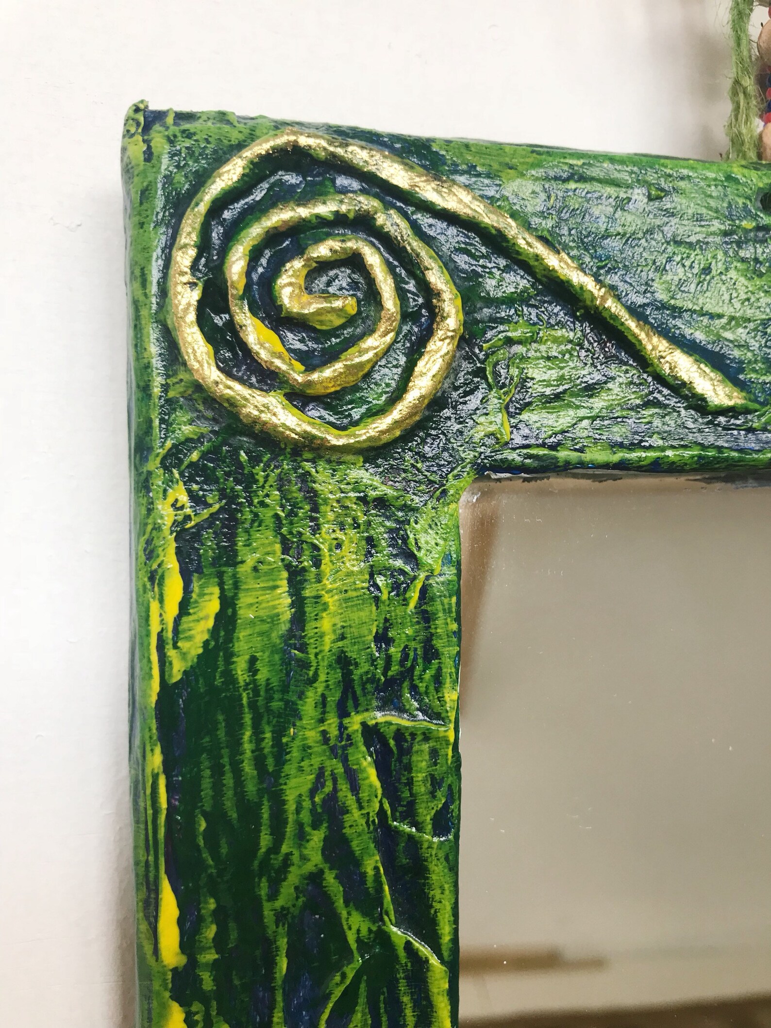 Handmade Paper Mache Mirror Etsy