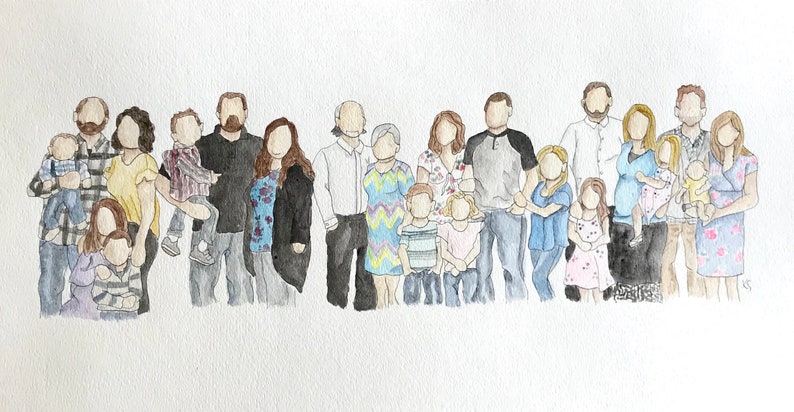 family faceless portraits family faceless portraits