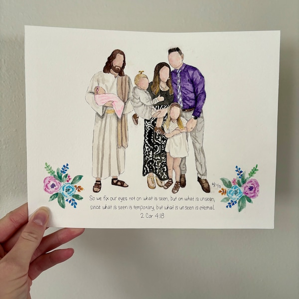 Custom Faceless Portraits with Jesus