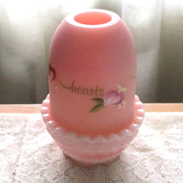 Fenton Fairy Lamp, Nursery Night Light, Bedroom Light, Collectable Glass, Wedding Gift, Home Decor