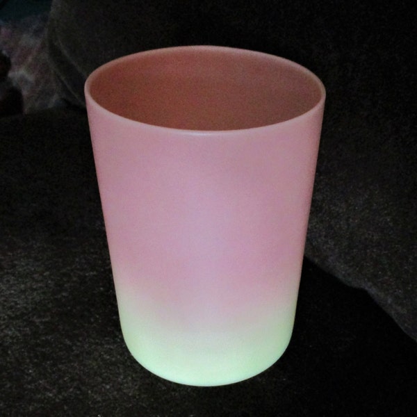 Burmese Glass, Tumbler, Juice Glass, Mt. Washington Art Glass, Wedding Gift, Tableware Decor