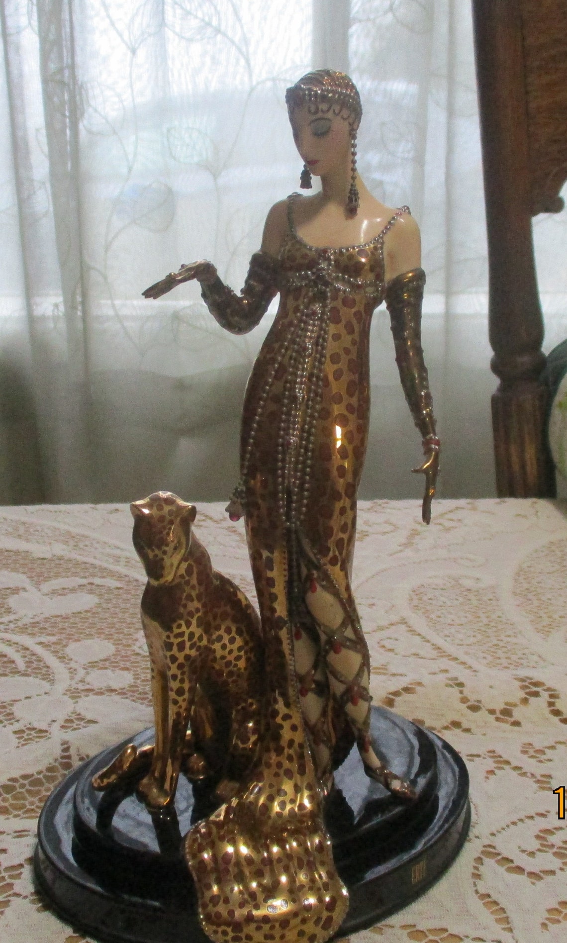 House of Erte Ocelot Limited Edition Porcelain Hand Etsy