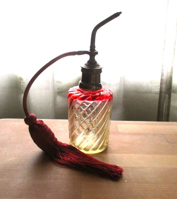French Perfume Bottle,  Baccarat Glass, Atomizer,… - image 5