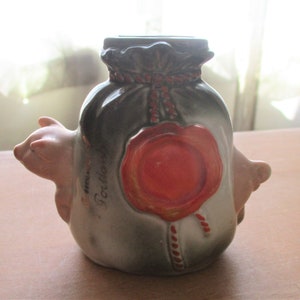 Fairing Pig, Dime Bank Pig, Money Bag, Novelty, Whimsies, Germany, Souvenir Pig, Collectable Whimsies, Home Decor, Christmas Gift