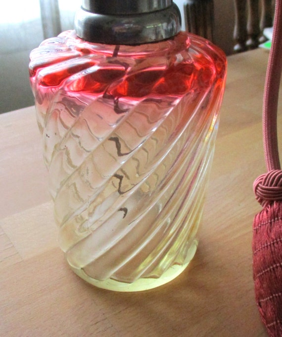 French Perfume Bottle,  Baccarat Glass, Atomizer,… - image 3