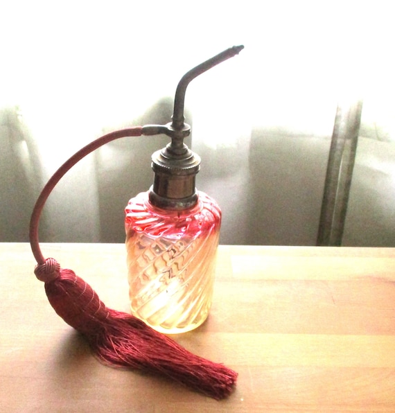French Perfume Bottle,  Baccarat Glass, Atomizer,… - image 1