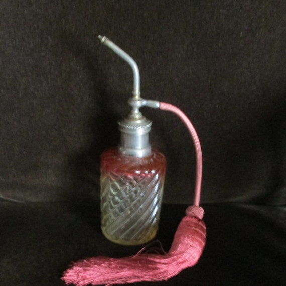 French Perfume Bottle,  Baccarat Glass, Atomizer,… - image 6