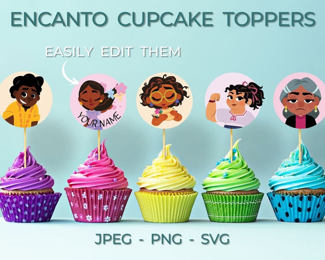 Encanto Cupcake Toppers Encanto Cake Topper (Instant Download) Etsy