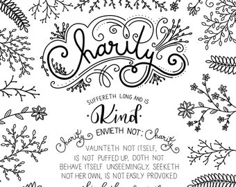 Printable Coloring Pages Families Are Forever | Etsy
