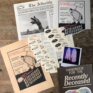 Digital Download: Bio Exorcist Flyer, Business Cards, Polaroid Ghost, Recently Deceased, Afterlife Newspaper. Big Bundle