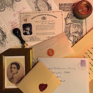 Replicas Bram Stokers Dracula Film, Letters and documents Mina Murray, Jonathan Harker, Van Helsing