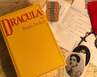 Erstausgabe-Replikat von Dracula – Handgefertigt – Leinengebundenes Vintage-Buch von Bram Stoker – Hochwertiges Papier und historischer Hardcover-Reproduktion