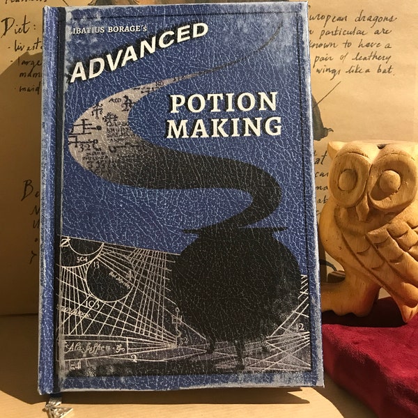 Livre de fabrication de potions de sorciers fait à la main