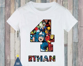 Download Avengers Birthday Shirt Etsy