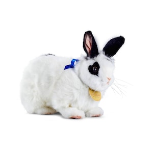 Super-soft, realistic, plush &quot;Playful&quot; Valentino The Love Bunny toy