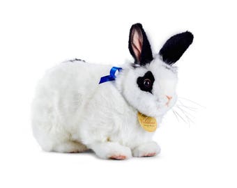 Super-soft, realistic, plush "Playful" Valentino The Love Bunny toy