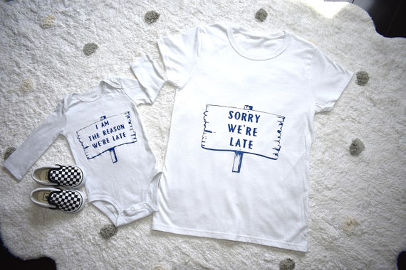 funny mom and baby shirts