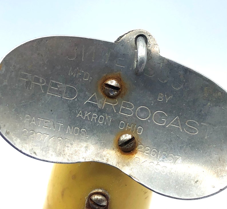 Vintage Jitterbug Fishing Lure by Fred Arbogast Akron Ohio Collectible