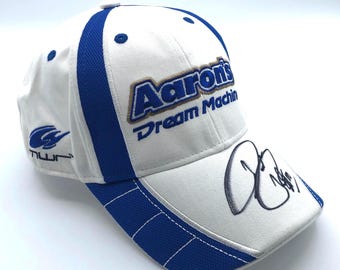Vintage NASCAR Hat by Chase Authentics Signed #00 David Reutimann Aaron's Dream Machine