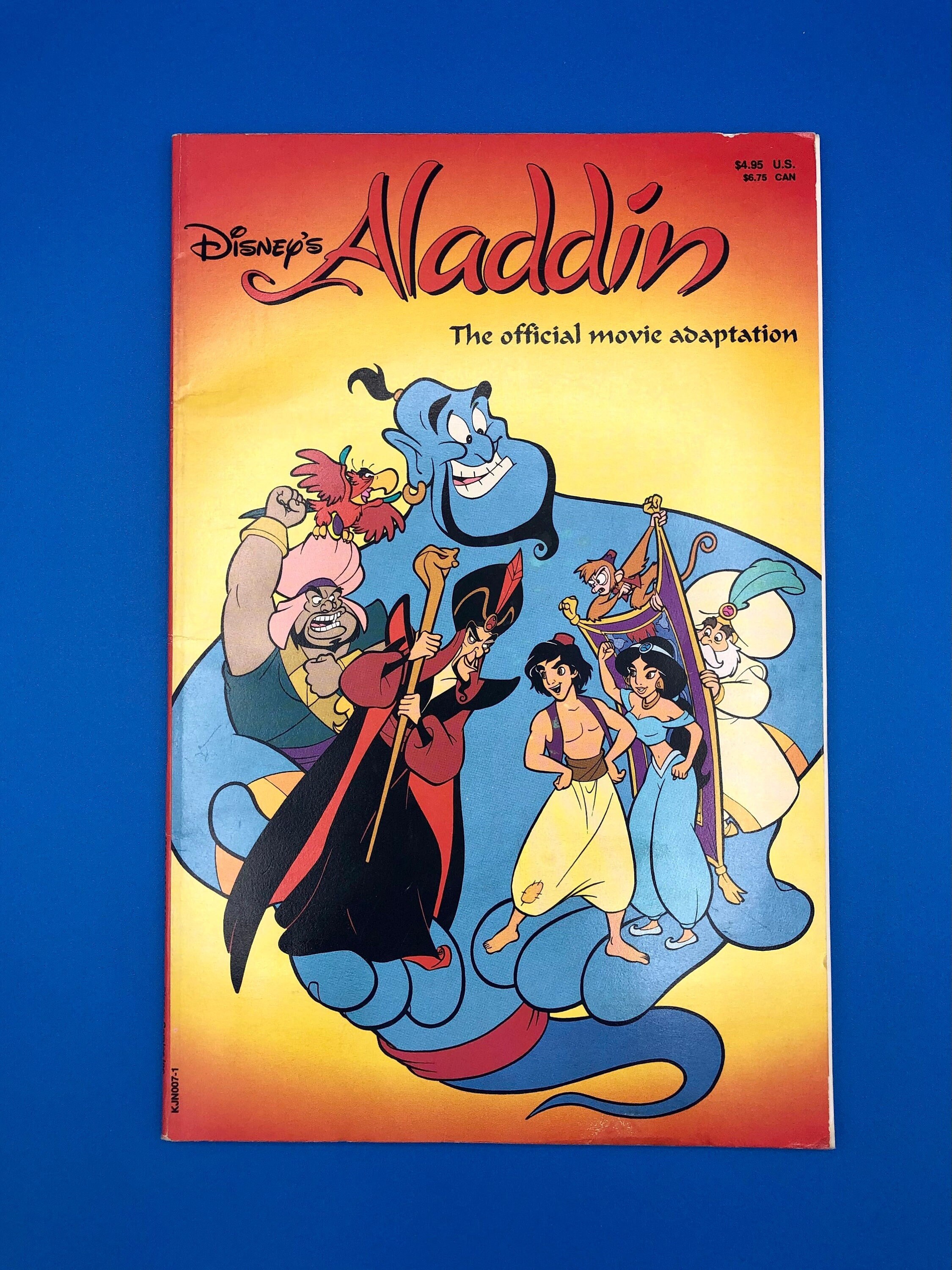 Aladdin Official Movie Adaptation #1 Vintage Disney Circa 1992