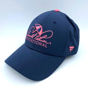 Fanatics, Arnold Palmer Einladungal, Golf Hut, Bay Hill Club, Navy Blau & Pink, Flex Fit, Ballmütze, Größe S/M, Seltene Farbgebung, Mastercard