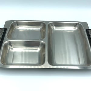 Selandia Denmark Stainless Steel 18/8 Serving Tray w/ Decorative Handles