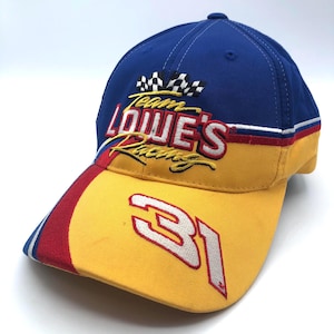 Vintage NASCAR Snapback Hat by Chase Authentics Signed #31 Mike Skinner Team Lowes Racing