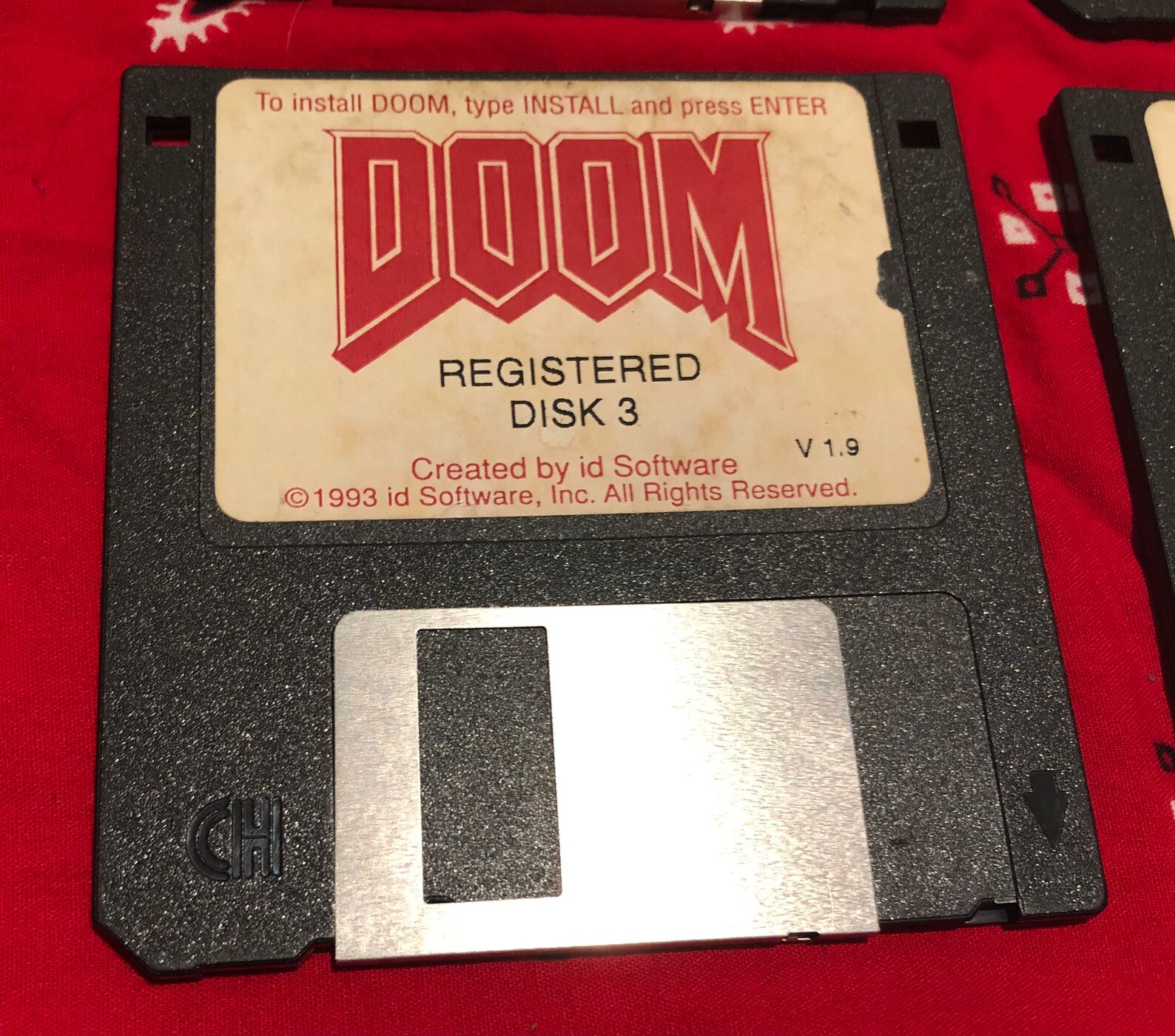 Original Doom Vintage Floppy Disks 1993 V1.9 Id Software PC Etsy