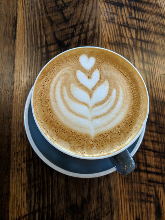 Coffee Cappuccino Latte Foam Saucer Mug Cup Stock Photo