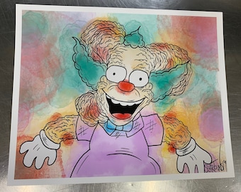 Crust-T the Clown Print | Velvet Fine Art Paper