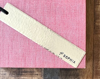 Personalized Graduation Bookmark, Custom High School College Grad Gifts