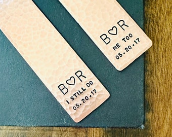 Custom Bookmark for Couples, Anniversary Gift, Personalized Gifts for Readers, Book Lover Gift, Wedding Gift, Valentine's Day