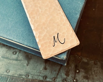 Personalized Copper Bookmark, Custom Bookmarks, Book Lover Gift, 7th Anniversary