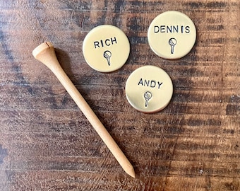 Personalized Golf Ball Marker, Gift For Him, Father's Day, Groomsman Gift, Golf Accessories