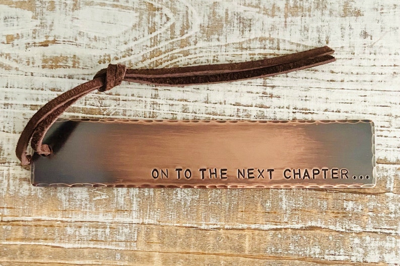 Next Chapter Copper Bookmark Graduation or Retirement Gift - Etsy