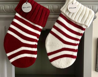 Personalized Small Christmas Stocking, Holiday Home Decor, Gift Card Holder, Pet Stocking