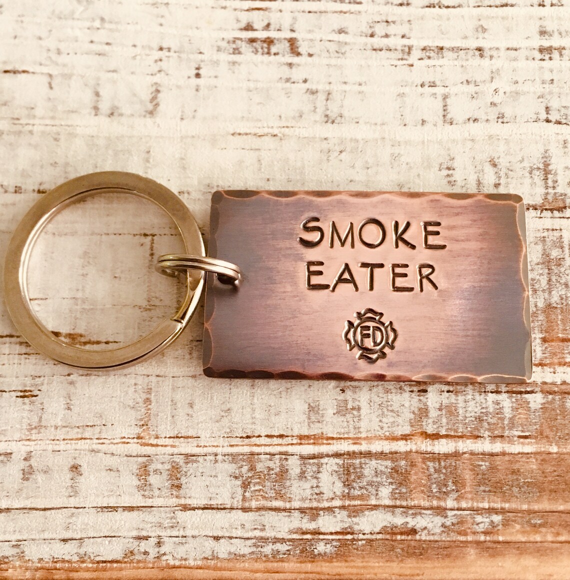Smoke Eater Keychain Firefighter Gift Fireman Birthday Fire Etsy UK