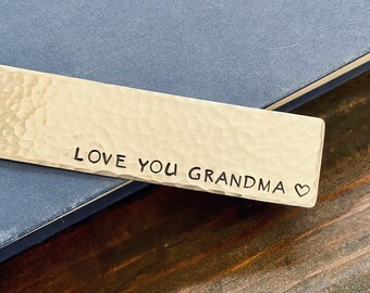 Personalized Grandparents Gifts, Custom Bookmark, Gift for Grandma Grandpa