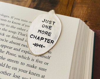 Vintage Bookmark, Gifts for Readers, Just One More Chapter, Book Lover Gift