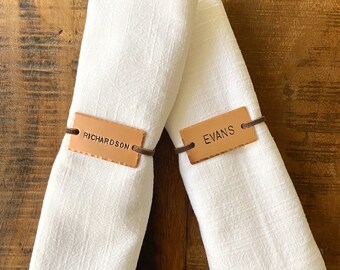 Copper Napkin Rings-Large, Personalized Gift, Custom Table Decor